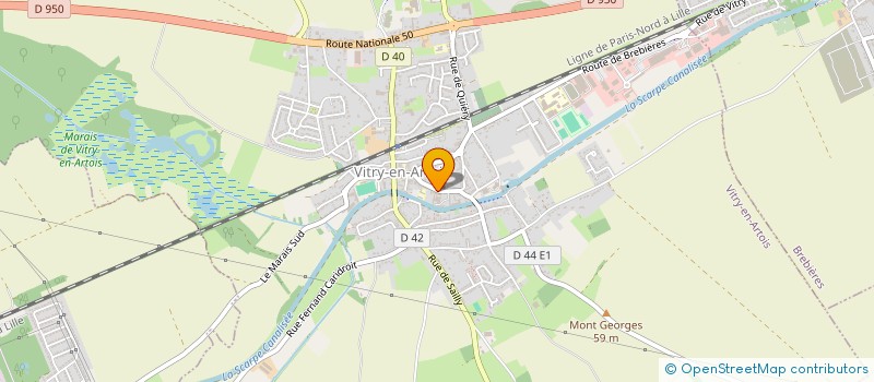 localisation de l'entreprise MONSIEUR JACQUES DELBENDE  IZEL-LES-EQUERCHIN