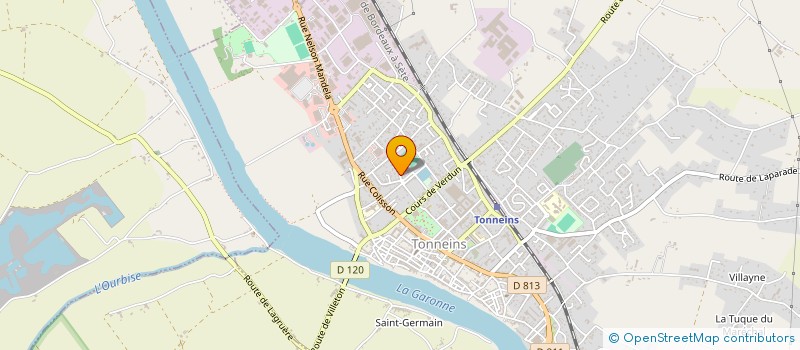 localisation de l'entreprise MONSIEUR JACQUES DELCOURT  TONNEINS