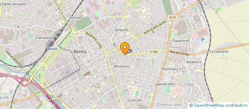 localisation de l'entreprise MONSIEUR JACQUES DELHAY à REIMS