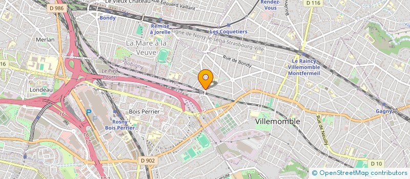 localisation de l'entreprise MONSIEUR JACQUES DELLUPO  VILLEMOMBLE