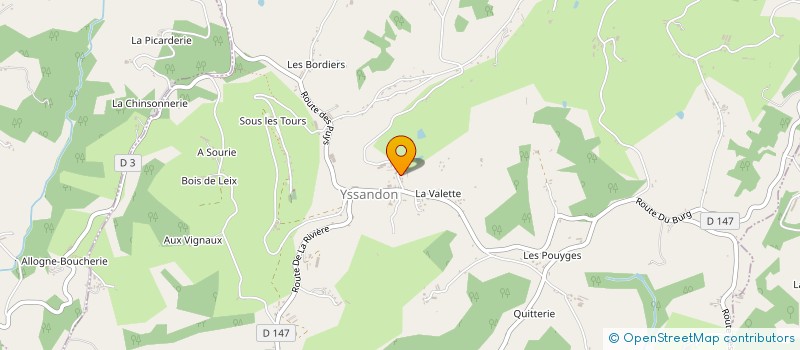 localisation de l'entreprise MONSIEUR JACQUES DELORD  YSSANDON