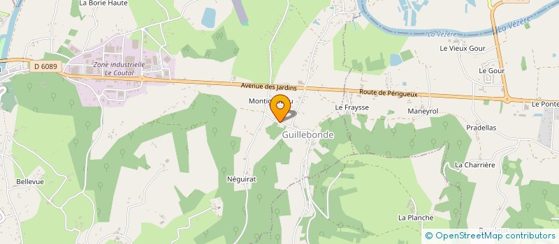 localisation de l'entreprise MONSIEUR JACQUES DELORD  TERRASSON LAVILLEDIEU