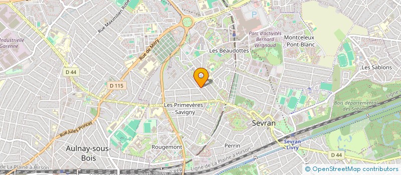 localisation de l'entreprise MONSIEUR JACQUES DELOS  SEVRAN