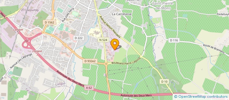 localisation de l'entreprise MONSIEUR JACQUES DELOUBES à LANGON
