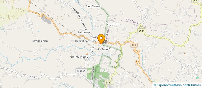 localisation de l'entreprise MONSIEUR JACQUES DELPHA  RIVIERE-SALEE