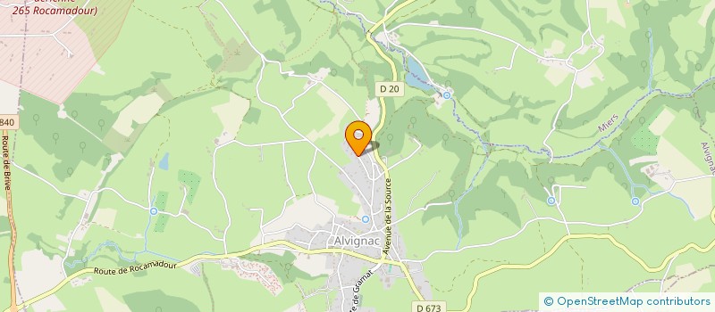 localisation de l'entreprise MONSIEUR JACQUES DELPY  ALVIGNAC