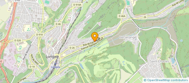 localisation de l'entreprise MONSIEUR JACQUES DELTRIEUX  HERSERANGE