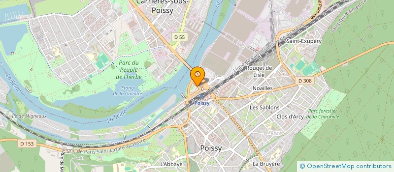 localisation de l'entreprise MONSIEUR JACQUES DEMANGEOT  POISSY