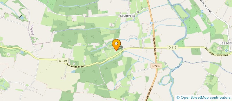 localisation de l'entreprise MONSIEUR JACQUES DEMESTE  NERAC