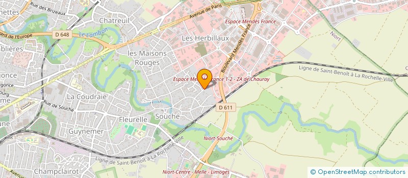 localisation de l'entreprise MONSIEUR JACQUES DEMESTRE  NIORT