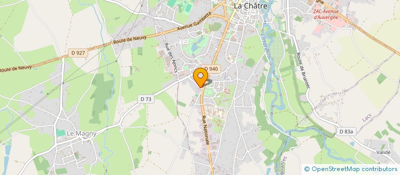 localisation de l'entreprise MONSIEUR JACQUES DEMOCRATE à LA CHATRE