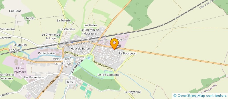 localisation de l'entreprise MONSIEUR JACQUES DEMOTIER à VENDEUVRE-SUR-BARSE