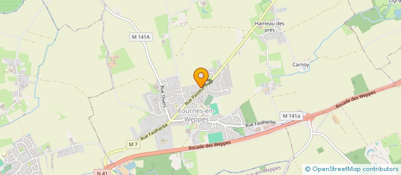 localisation de l'entreprise MONSIEUR JACQUES DENGLOS à FOURNES-EN-WEPPES