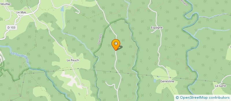 localisation de l'entreprise MONSIEUR JACQUES DENIS  MOUSTIER-VENTADOUR