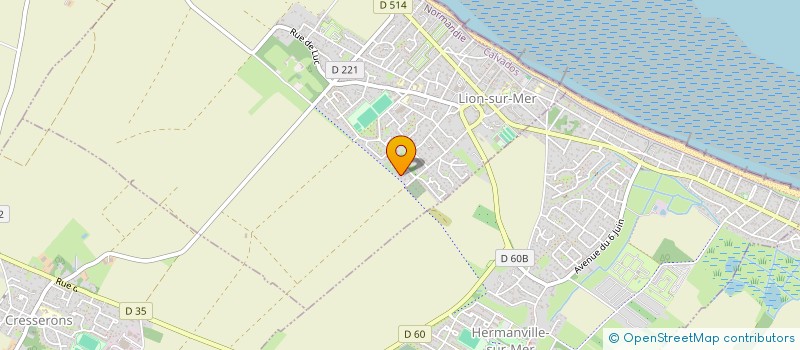 localisation de l'entreprise MONSIEUR JACQUES DENOYELLE  LION-SUR-MER