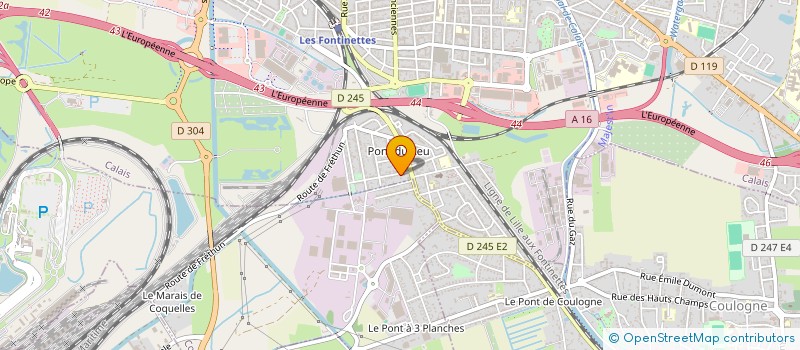 localisation de l'entreprise MONSIEUR JACQUES DEPREZ  CALAIS