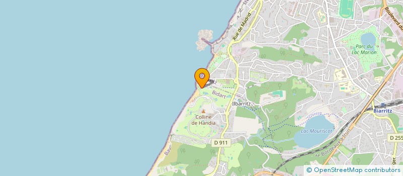 localisation de l'entreprise MONSIEUR JACQUES DERBAUT  BIDART