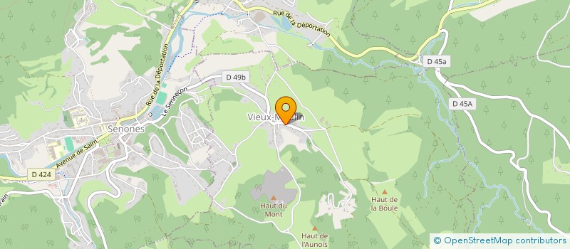 localisation de l'entreprise MONSIEUR JACQUES DEROSES  VIEUX-MOULIN