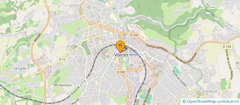 localisation de l'entreprise MONSIEUR JACQUES DESBRIERES à VOIRON