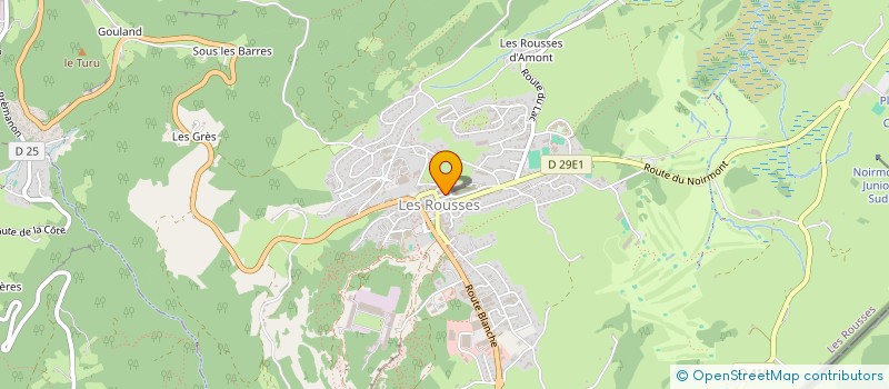 localisation de l'entreprise MONSIEUR JACQUES DESFILHES à LES ROUSSES