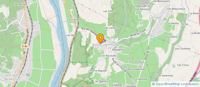 localisation de l'entreprise MONSIEUR JACQUES DESGRANGES  CROZES-HERMITAGE