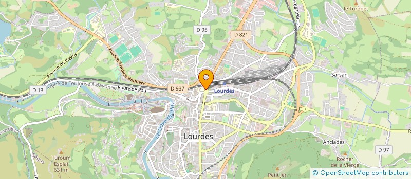localisation de l'entreprise MONSIEUR JACQUES DESPLAVIEZ à LOURDES