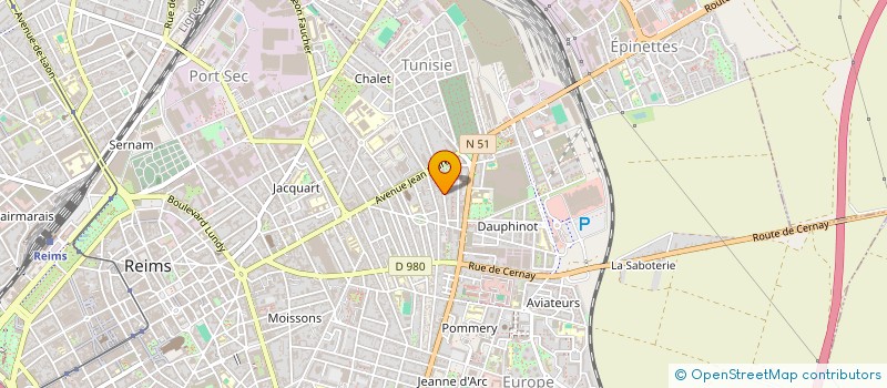 localisation de l'entreprise MONSIEUR JACQUES DETHIER  REIMS