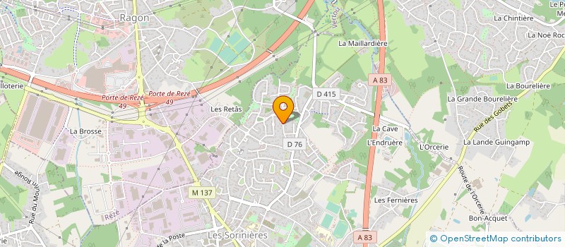 localisation de l'entreprise MONSIEUR JACQUES DEVILLERS à LES SORINIERES