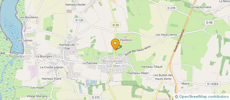 localisation de l'entreprise MONSIEUR JACQUES DEVILLERS  BRICQUEVILLE-SUR-MER