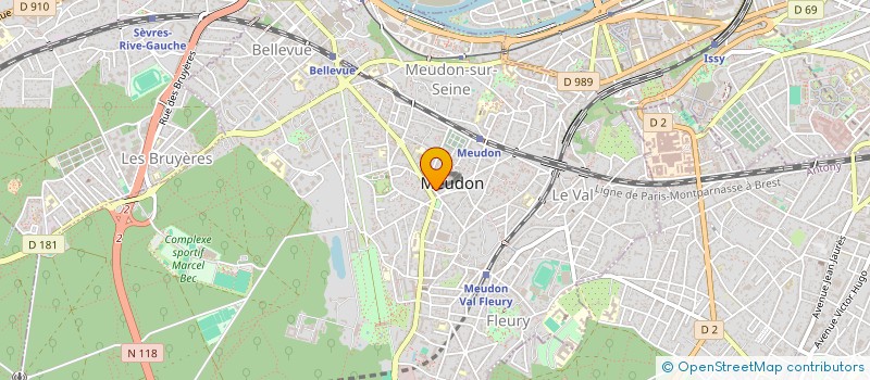 localisation de l'entreprise MONSIEUR JACQUES DEVILLIERS à MEUDON