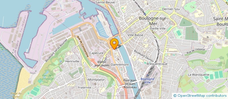 localisation de l'entreprise MONSIEUR JACQUES DIEU-MERCI TOUILA  BOULOGNE-SUR-MER