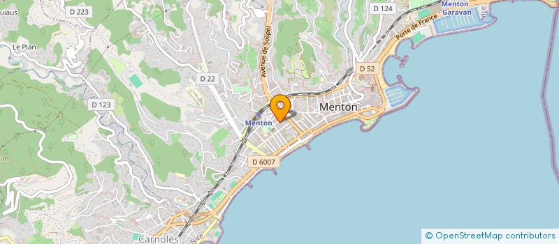 localisation de l'entreprise MONSIEUR JACQUES DIEVART à MENTON