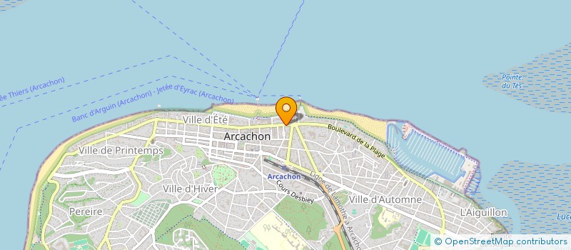 localisation de l'entreprise MONSIEUR JACQUES DIGNAN  ARCACHON