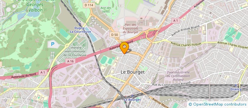localisation de l'entreprise MONSIEUR JACQUES DION à LE BOURGET