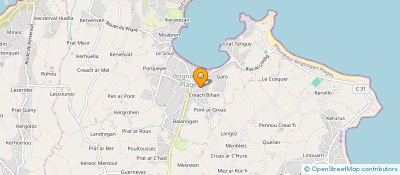 localisation de l'entreprise MONSIEUR JACQUES DIVERRES à PLOUNEOUR-BRIGNOGAN-PLAGES