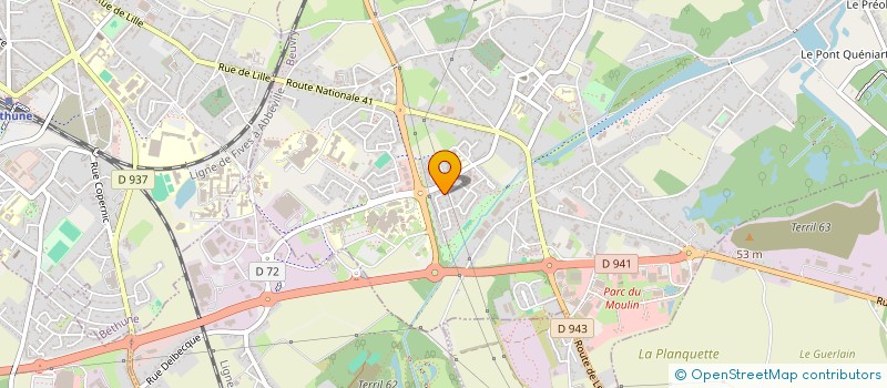 localisation de l'entreprise MONSIEUR JACQUES DOLOY à BEUVRY