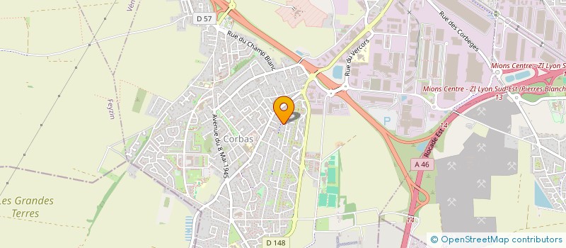 localisation de l'entreprise MONSIEUR JACQUES DOMINGO  CORBAS