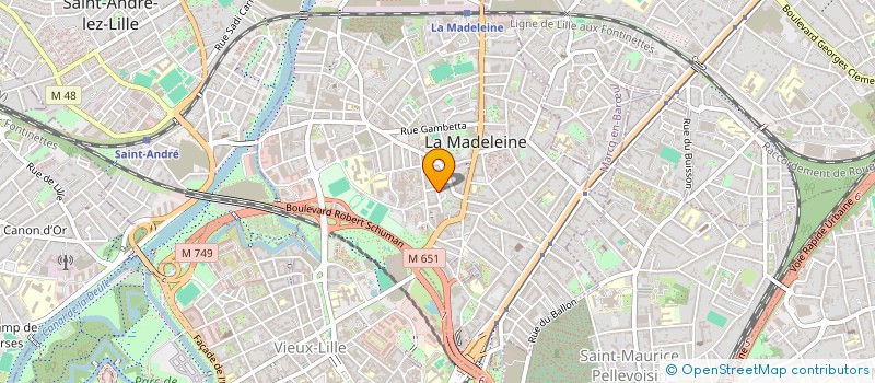 localisation de l'entreprise MONSIEUR JACQUES DOUCHET à LA MADELEINE