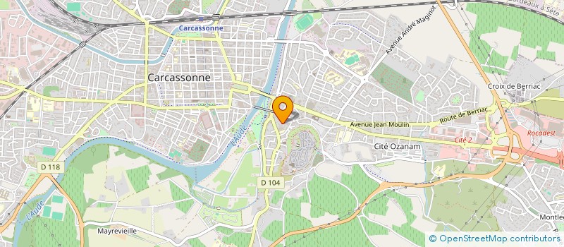 localisation de l'entreprise MONSIEUR JACQUES DOUHAUD à CARCASSONNE