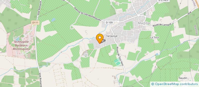 localisation de l'entreprise MONSIEUR JACQUES DUBERN  MARTILLAC