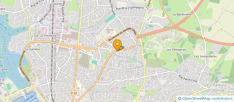 localisation de l'entreprise MONSIEUR JACQUES DUBERNET  LES SABLES D'OLONNE