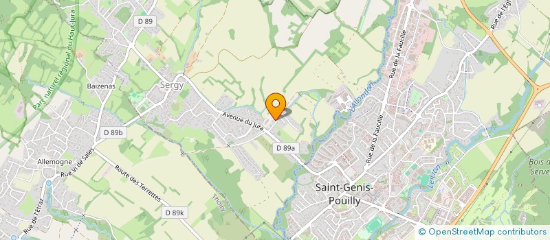 localisation de l'entreprise MONSIEUR JACQUES DUBOSSON  SERGY