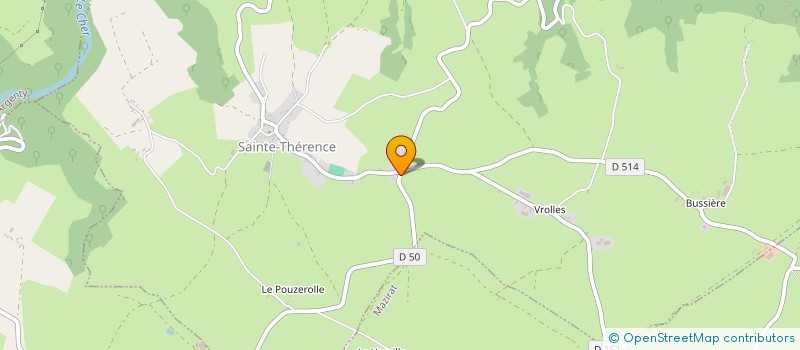 localisation de l'entreprise MONSIEUR JACQUES DUBOST  SAINTE-THERENCE