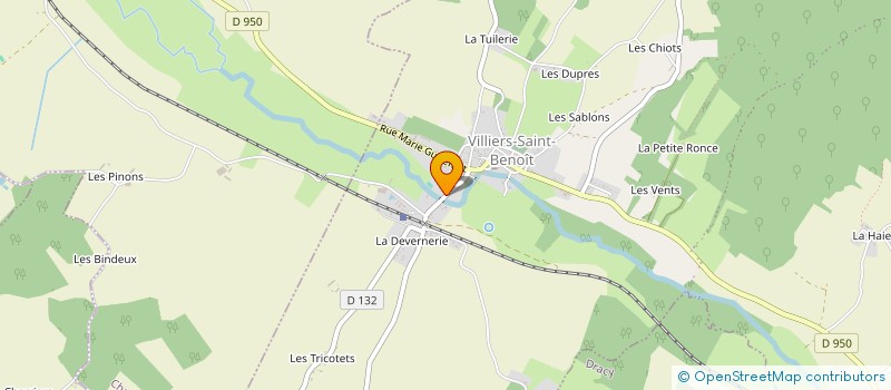 localisation de l'entreprise MONSIEUR JACQUES DUBREUIL  VILLIERS-SAINT-BENOIT