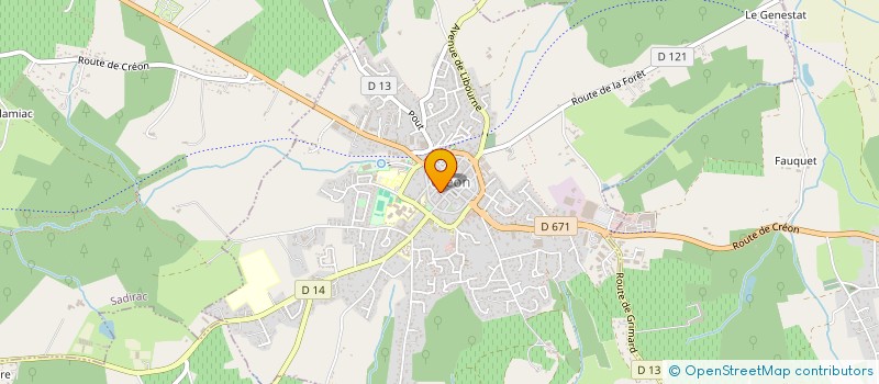 localisation de l'entreprise MONSIEUR JACQUES DUBREUILH  CREON