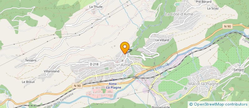 localisation de l'entreprise MONSIEUR JACQUES DUC à AIME-LA-PLAGNE