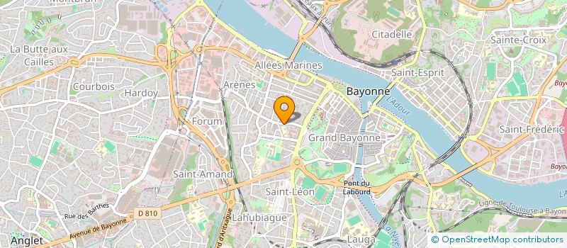 localisation de l'entreprise MONSIEUR JACQUES DUCASSOU à BAYONNE