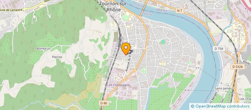 localisation de l'entreprise MONSIEUR JACQUES DUCLIEU à TOURNON-SUR-RHONE