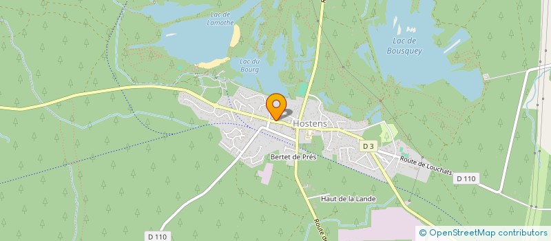 localisation de l'entreprise MONSIEUR JACQUES DUDEZERT  HOSTENS