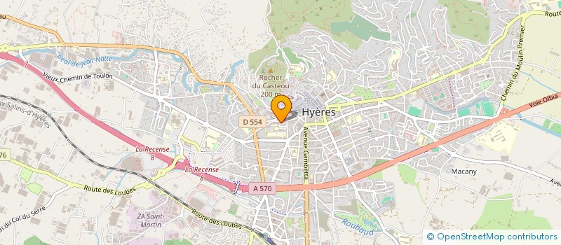 localisation de l'entreprise MONSIEUR JACQUES DUFFAUD à HYERES